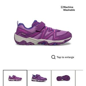 Girls Merrell Hiking Shoes Purple Size 1 Washable